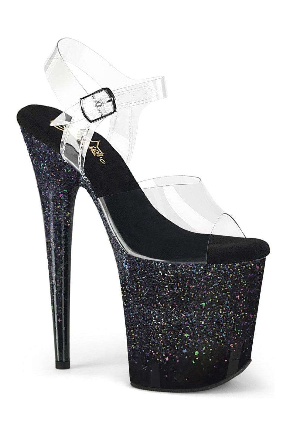 Pleaser FLAMINGO-808SS Clear Vinyl Sandal in Clear Vinyl from SexyShoes.com