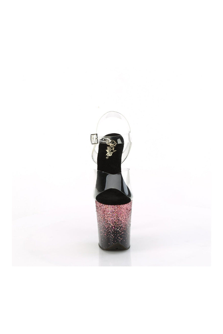 Pleaser FLAMINGO-808SS Clear Vinyl Sandal in Clear Vinyl