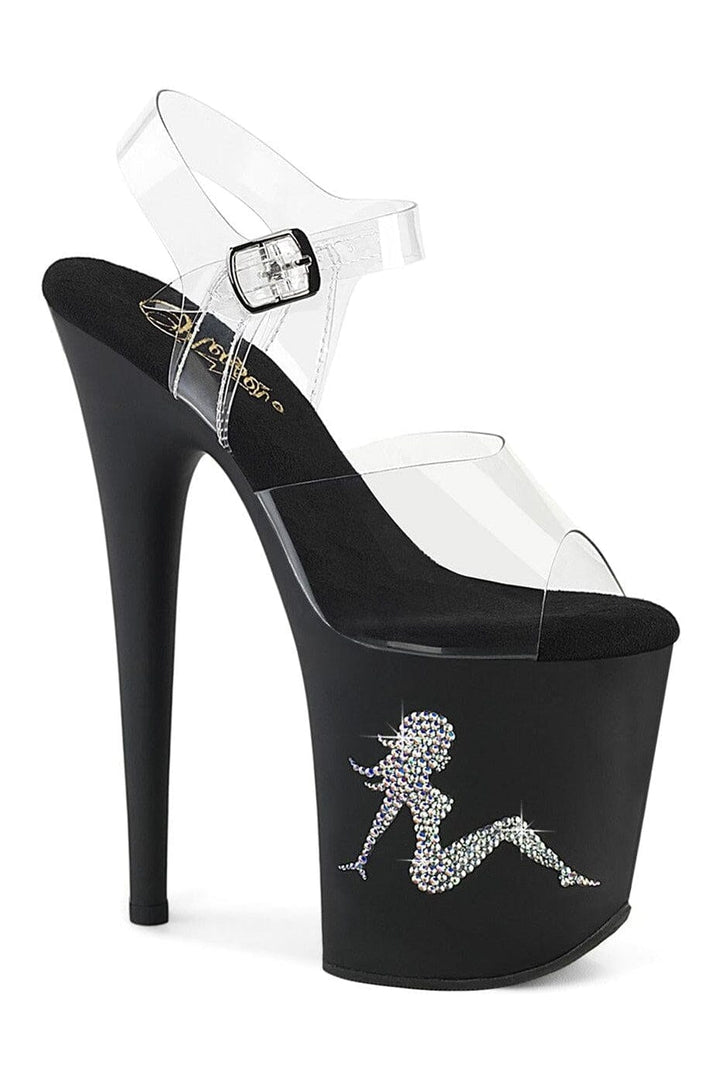 Pleaser Clear Sandals Platform Stripper Shoes | Buy at Sexyshoes.com