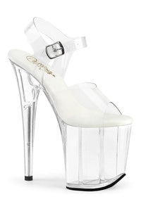 Pleaser FLAMINGO-808VL Clear Vinyl Sandal in Clear Vinyl from SexyShoes.com