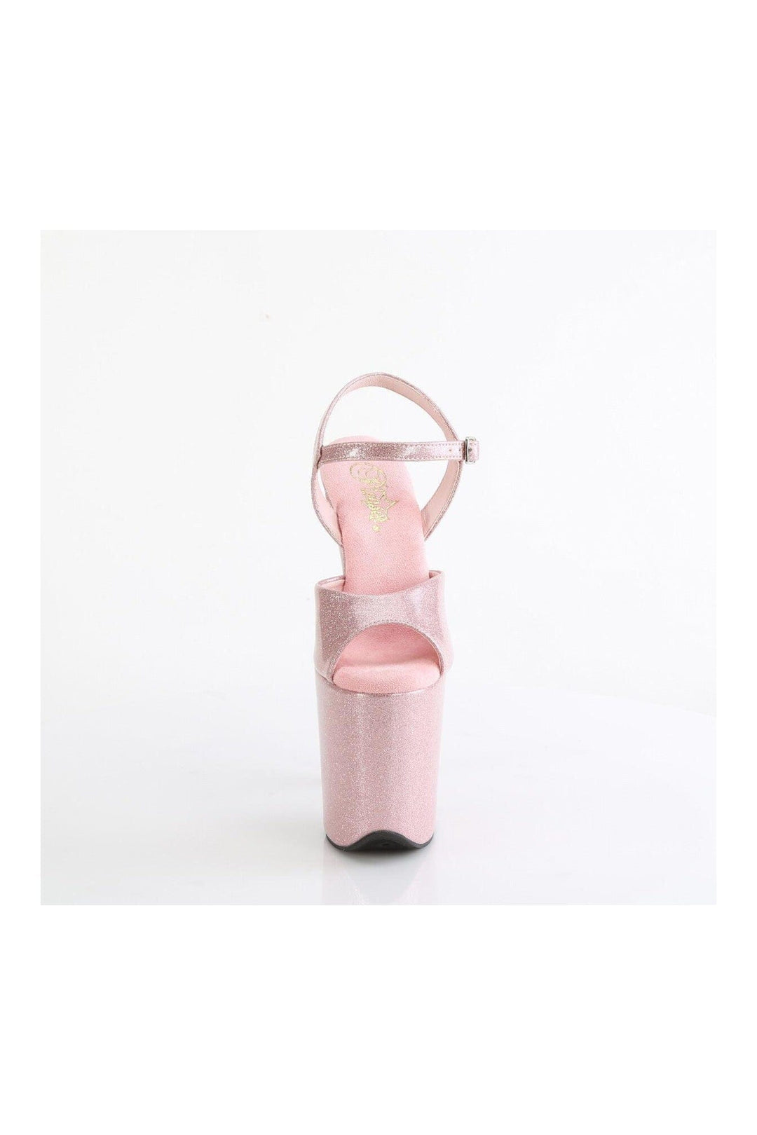 FLAMINGO-809GP Pink Glitter Patent Sandal