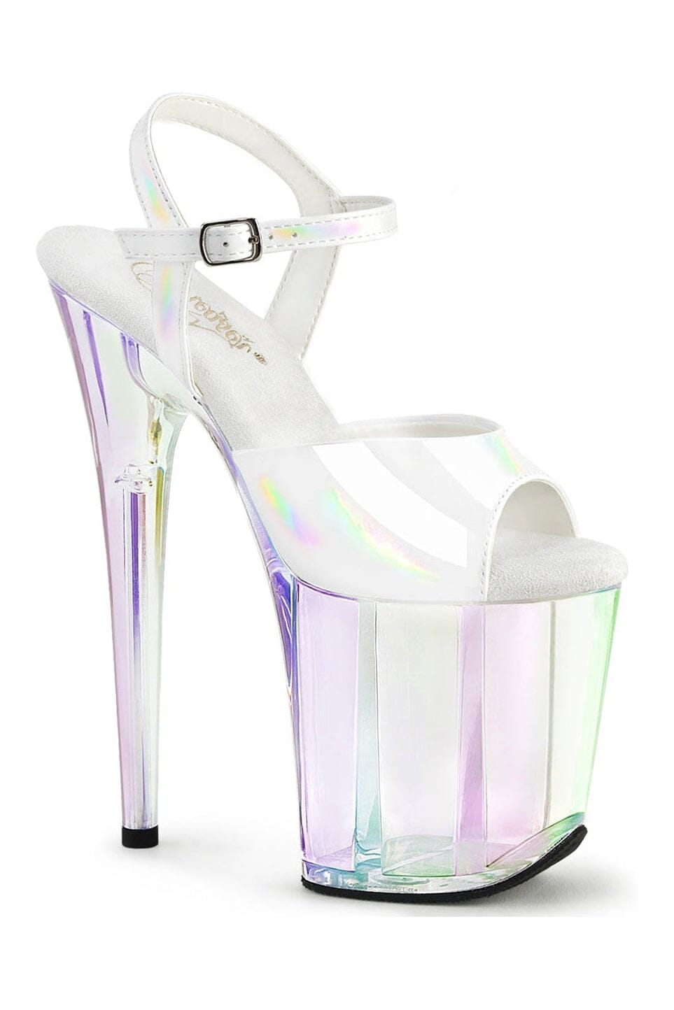 Pleaser White Sandals Platform Stripper Shoes | Buy at Sexyshoes.com