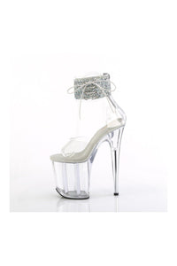 Pleaser FLAMINGO-824RS-02 Clear Vinyl Sandal in Clear Vinyl