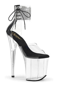 Pleaser FLAMINGO-824RS Clear Vinyl Sandal in Clear Vinyl from SexyShoes.com
