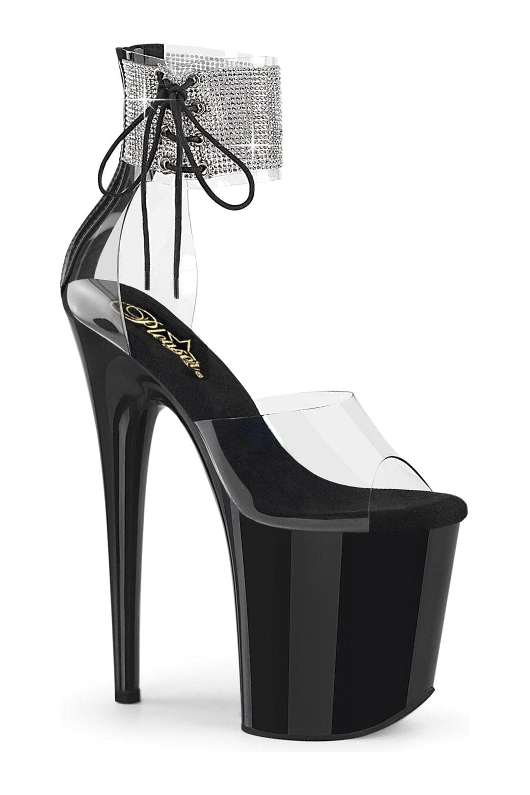 Pleaser Clear Sandals Platform Stripper Shoes | Buy at Sexyshoes.com