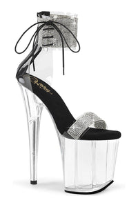 Pleaser FLAMINGO-827RS Clear Vinyl Sandal in Clear Vinyl from SexyShoes.com
