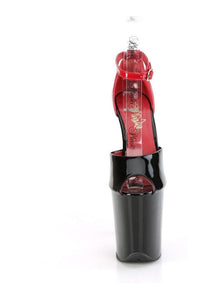 Pleaser FLAMINGO-868 Black Patent Sandal in Black Patent