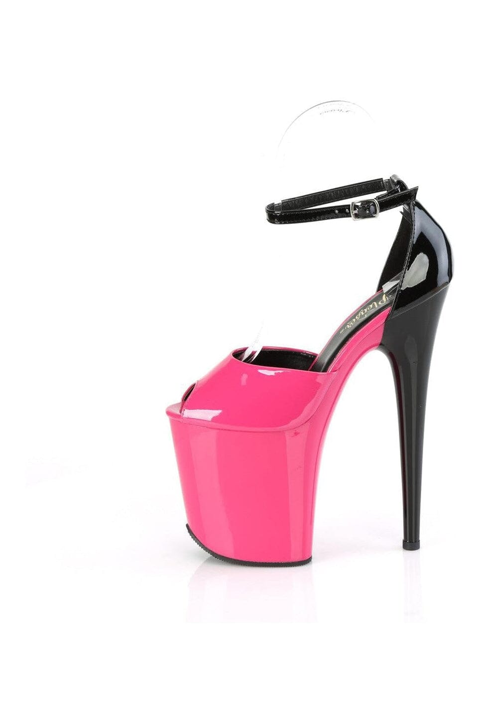 Pleaser FLAMINGO-868 Fuchsia Patent Sandal in Fuchsia Patent