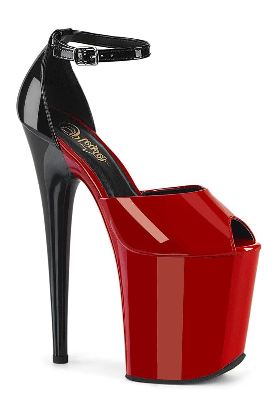 Pleaser Red Sandals Platform Stripper Shoes | Buy at Sexyshoes.com