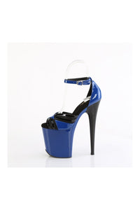 Pleaser FLAMINGO-884 Blue Patent Sandal in Blue Patent