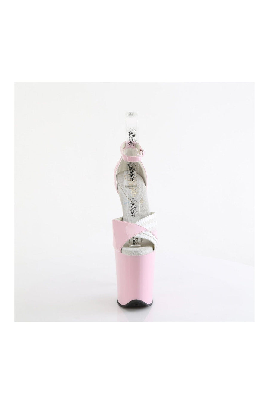 Pleaser FLAMINGO-884 Pink Patent Sandal in Pink Patent