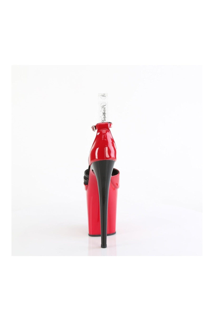 Pleaser FLAMINGO-884 Red Patent Sandal in Red Patent