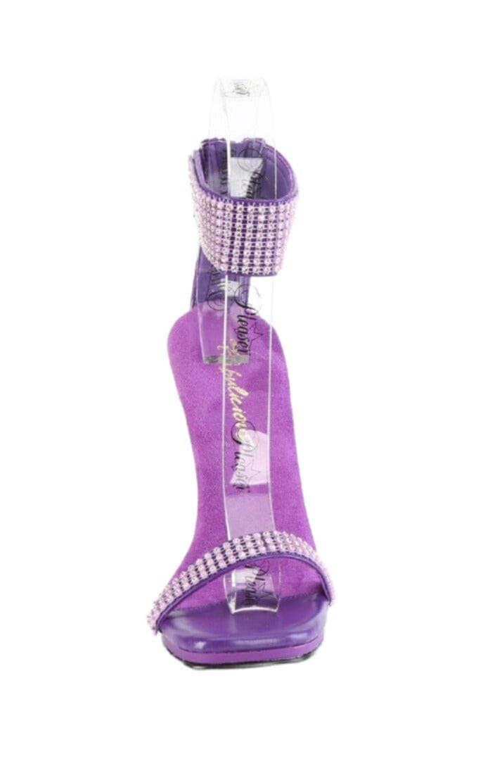 Fabulicious  CHIC-40 Sandal in Purple Faux Leather