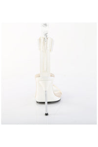 Fabulicious  CHIC-40 Sandal in White Faux Suede