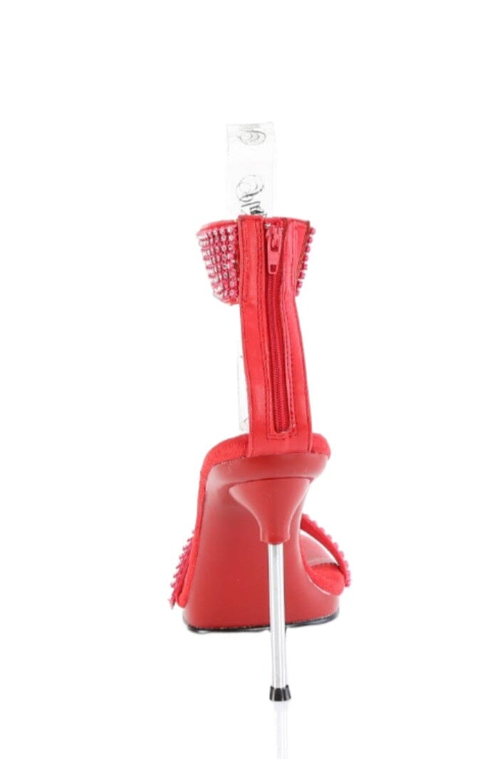 Fabulicious  CHIC-40 Sandal in Red Faux Leather