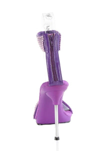 Fabulicious  CHIC-40 Sandal in Purple Faux Leather