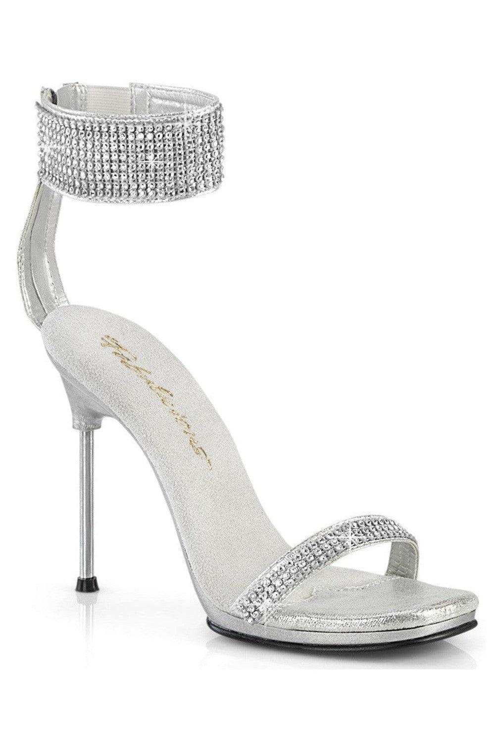 Fabulicious Silver Sandals Platform Stripper Shoes | Buy at Sexyshoes.com
