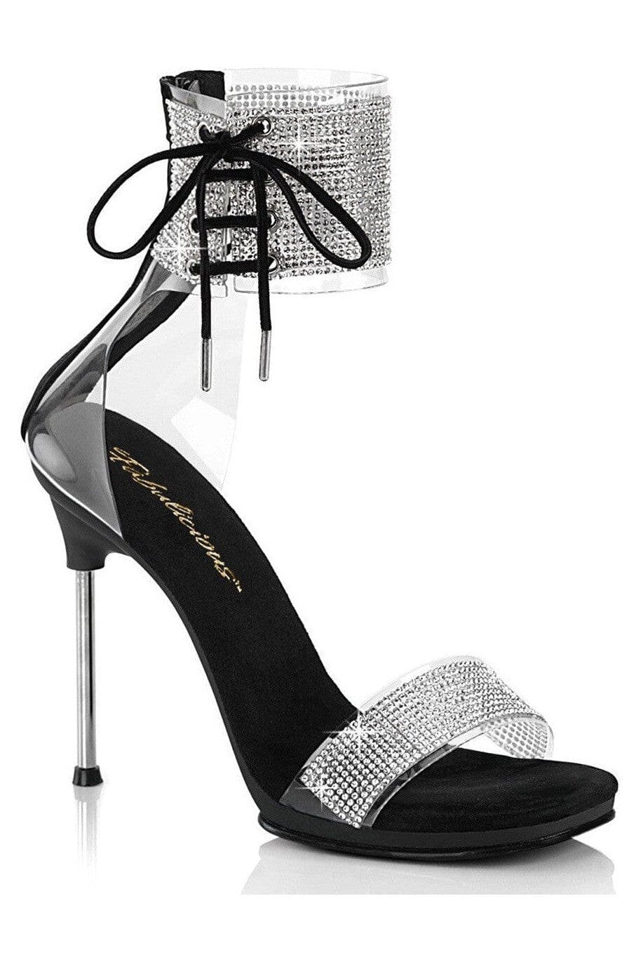 Fabulicious  CHIC-47 Sandal in Clear Faux Leather from SexyShoes.com