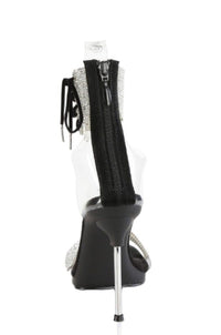 Fabulicious  CHIC-47 Sandal in Clear Faux Leather