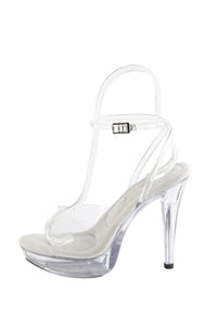 Fabulicious  COCKTAIL-506 Sandal in Clear Vinyl