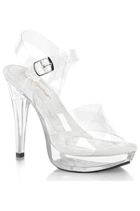 Fabulicious  COCKTAIL-507 Sandal in Clear Vinyl from SexyShoes.com