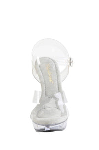Fabulicious  COCKTAIL-507 Sandal in Clear Vinyl