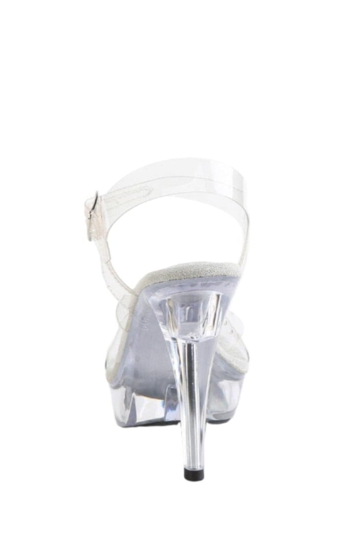 Fabulicious  COCKTAIL-507 Sandal in Clear Vinyl