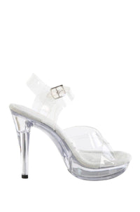 Fabulicious  COCKTAIL-507 Sandal in Clear Vinyl