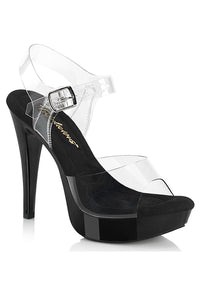 Fabulicious  COCKTAIL-508 Sandal in Clear Vinyl from SexyShoes.com