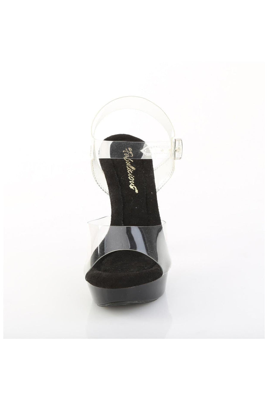 Fabulicious  COCKTAIL-508 Sandal in Clear Vinyl