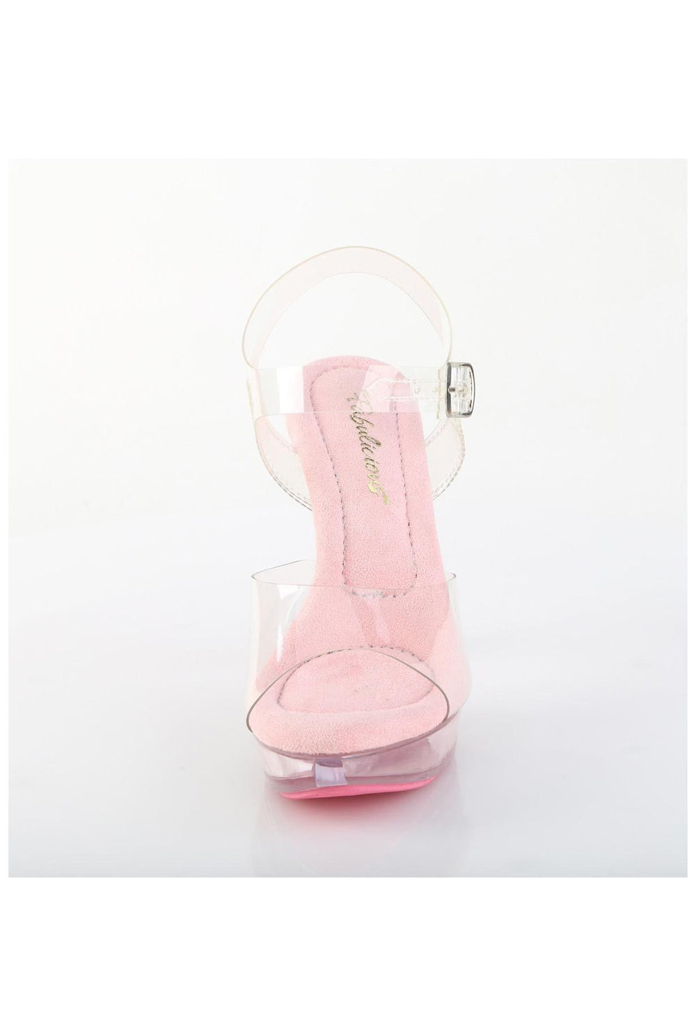 Fabulicious  COCKTAIL-508 Sandal in Clear Vinyl