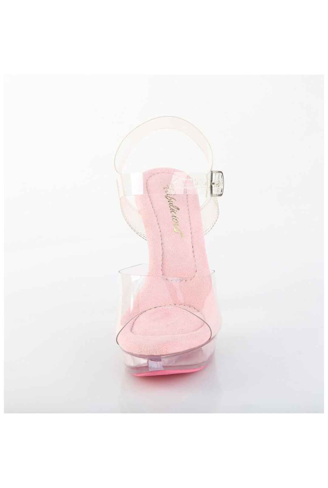 Fabulicious  COCKTAIL-508 Sandal in Clear Vinyl