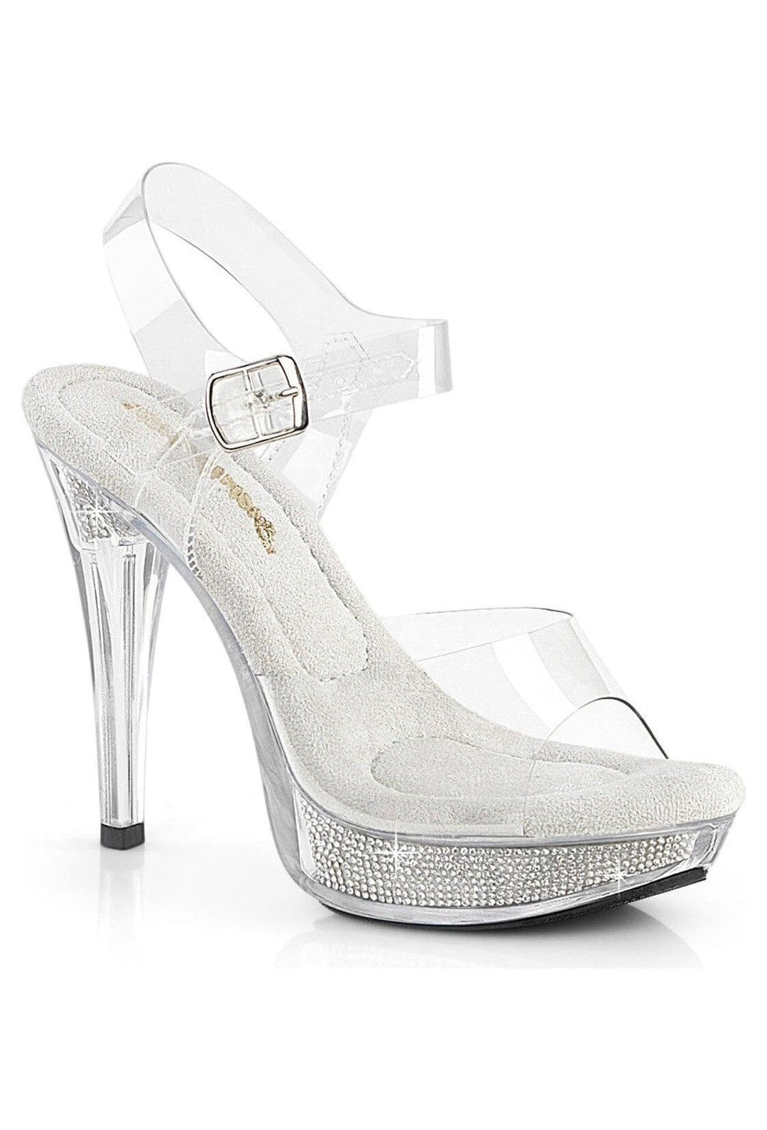 Fabulicious  COCKTAIL-508SRSI Sandal in Clear Vinyl from SexyShoes.com