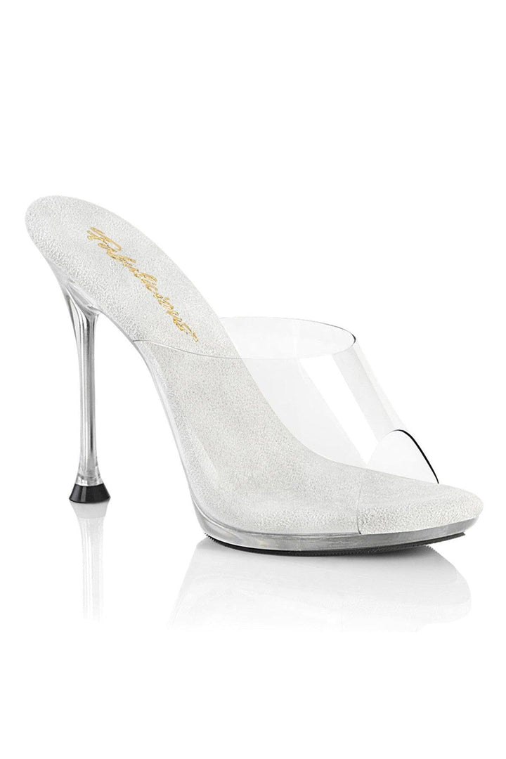 Fabulicious Clear Slides Platform Stripper Shoes | Buy at Sexyshoes.com