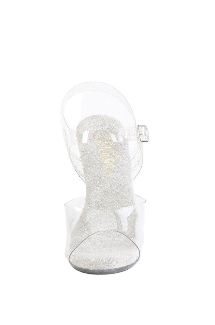Fabulicious  CUPID-408 Sandal in Clear Vinyl