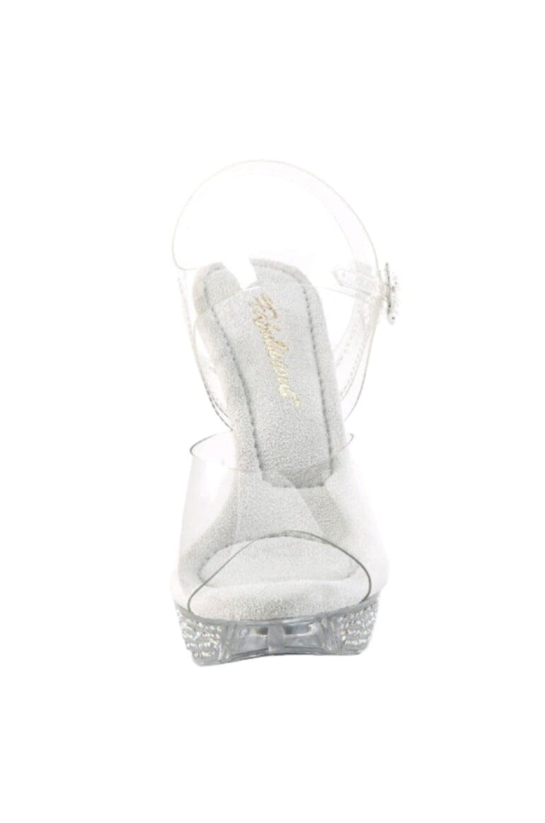 Fabulicious  ELEGANT-408ABRS Sandal in Clear Vinyl