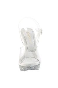 Fabulicious  ELEGANT-408ABRS Sandal in Clear Vinyl