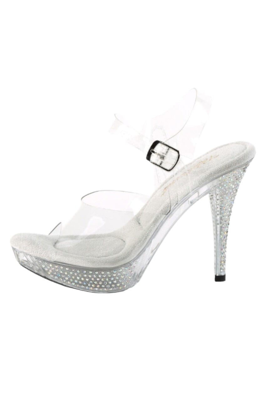 Fabulicious  ELEGANT-408ABRS Sandal in Clear Vinyl