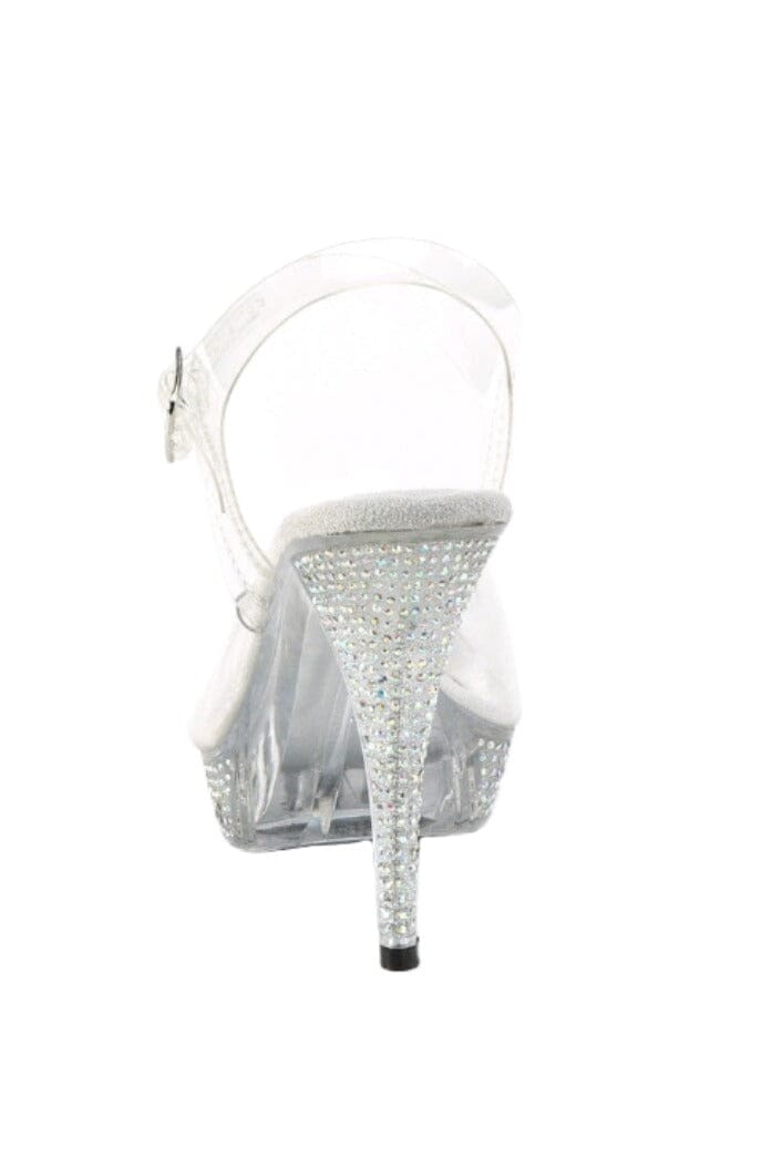 Fabulicious  ELEGANT-408ABRS Sandal in Clear Vinyl