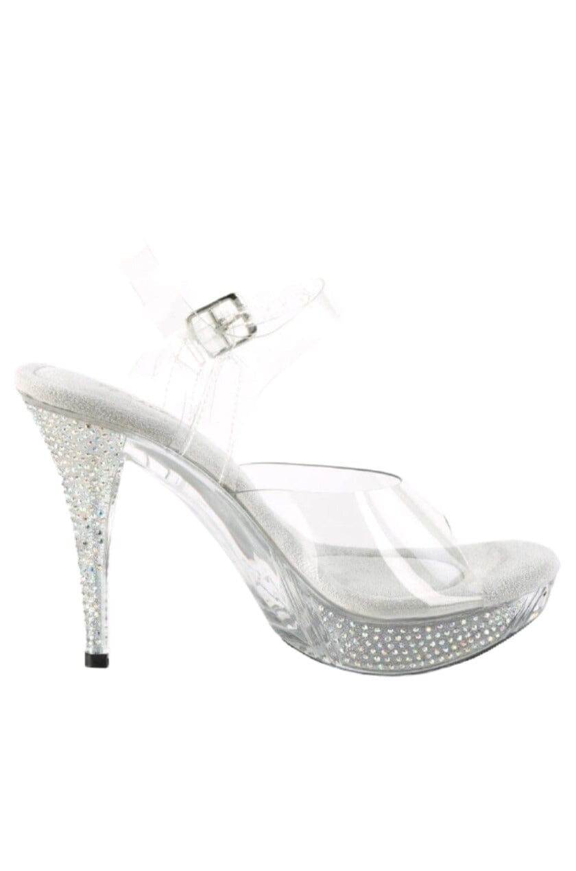 Fabulicious  ELEGANT-408ABRS Sandal in Clear Vinyl