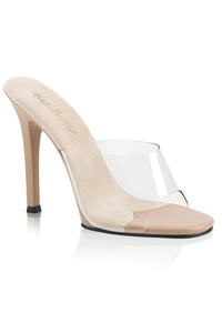 Fabulicious  GALA-01 Slide in Clear Vinyl from SexyShoes.com