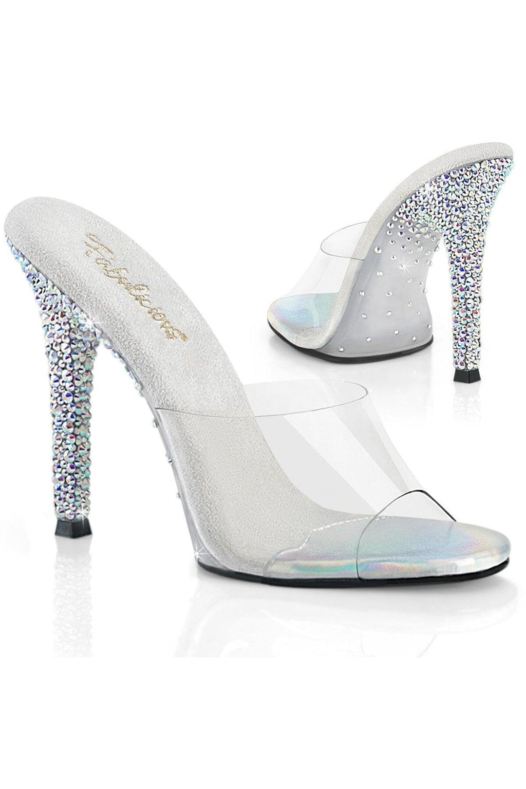 Fabulicious  GALA-01DSP Slide in Clear Vinyl from SexyShoes.com