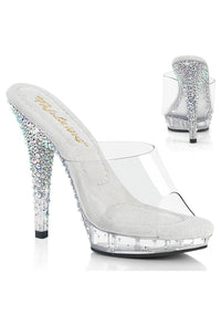 Fabulicious  LIP-101CAS Slide in Clear Vinyl from SexyShoes.com