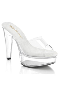 Fabulicious  MARTINI-501 Slide in Clear Vinyl from SexyShoes.com