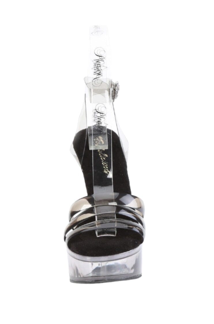 Fabulicious  MARTINI-505 Sandal in Black Vinyl