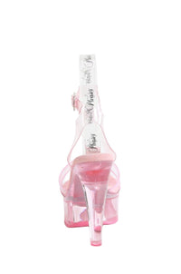Fabulicious  MARTINI-505 Sandal in Pink Vinyl