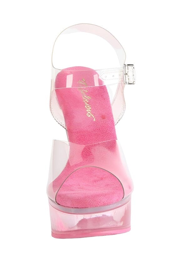 Fabulicious  MARTINI-508 Sandal in Clear Vinyl