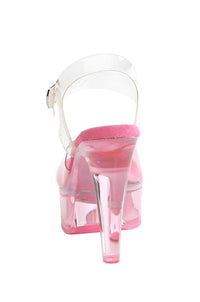 Fabulicious  MARTINI-508 Sandal in Clear Vinyl
