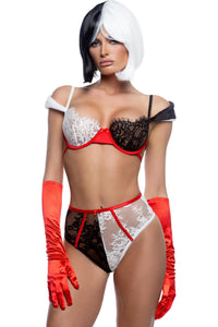 Roma Confidential Fashion Icon Flirt 2pc Set in Black  from SexyShoes.com