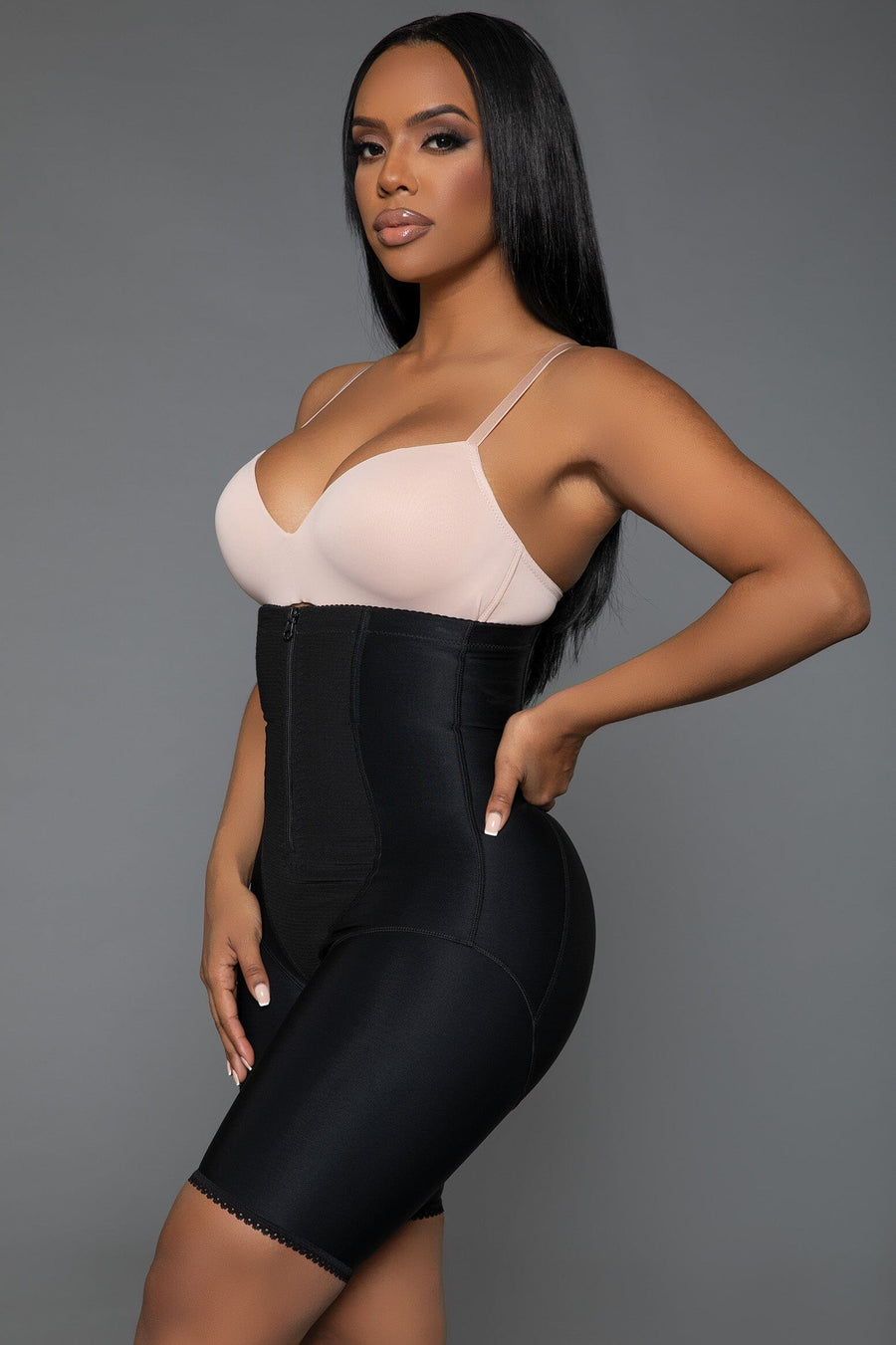 BeWicked Feeling My Curves Tummy Control Bodyshaper Shorts in black 